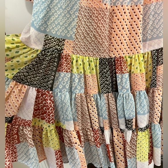 Cinq à Sept Patchwork Billowed Sleeve Rika Dress - Size 4 - NWT - Picture 10 of 10